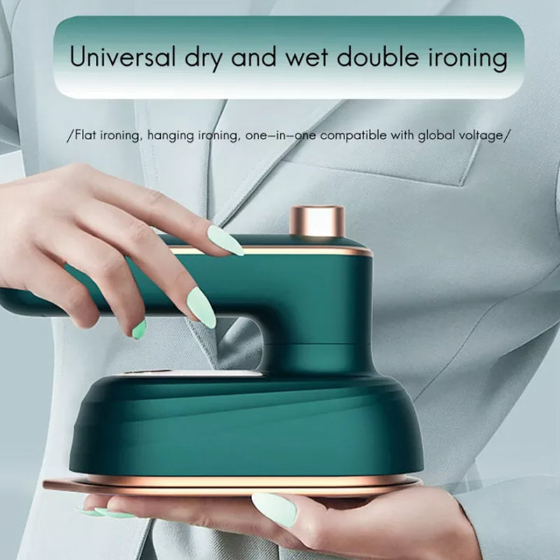 Portable 2-in-1 Mini Steam Iron for Easy Ironing!