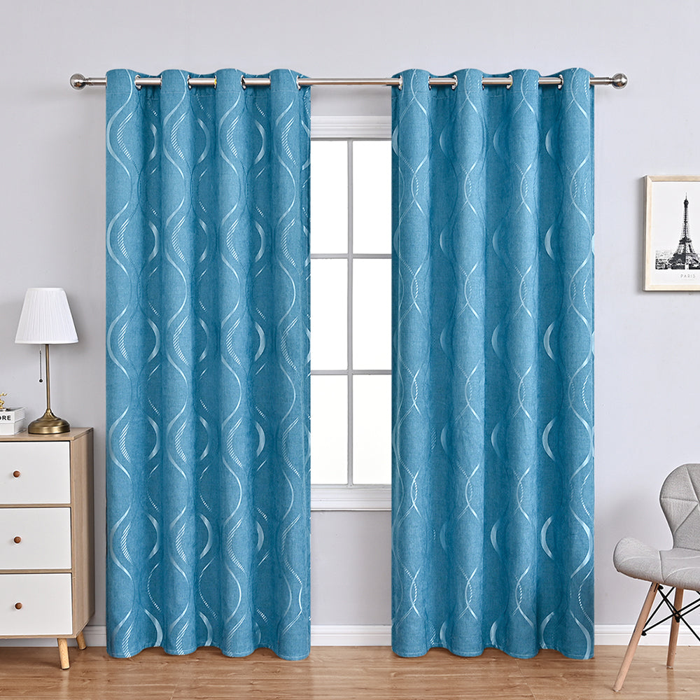 Chic Floral Pattern Chenille Curtains