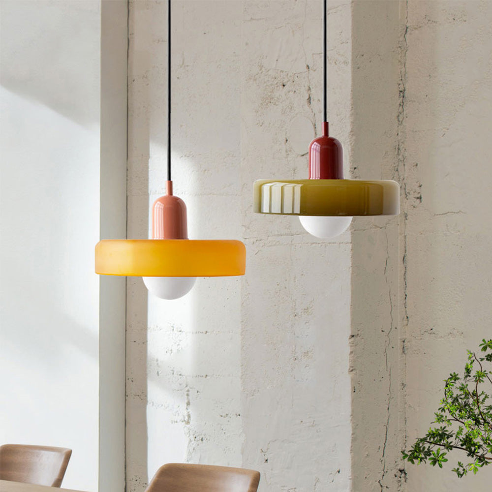 Vibrant Glass Pendant Light - BauLume