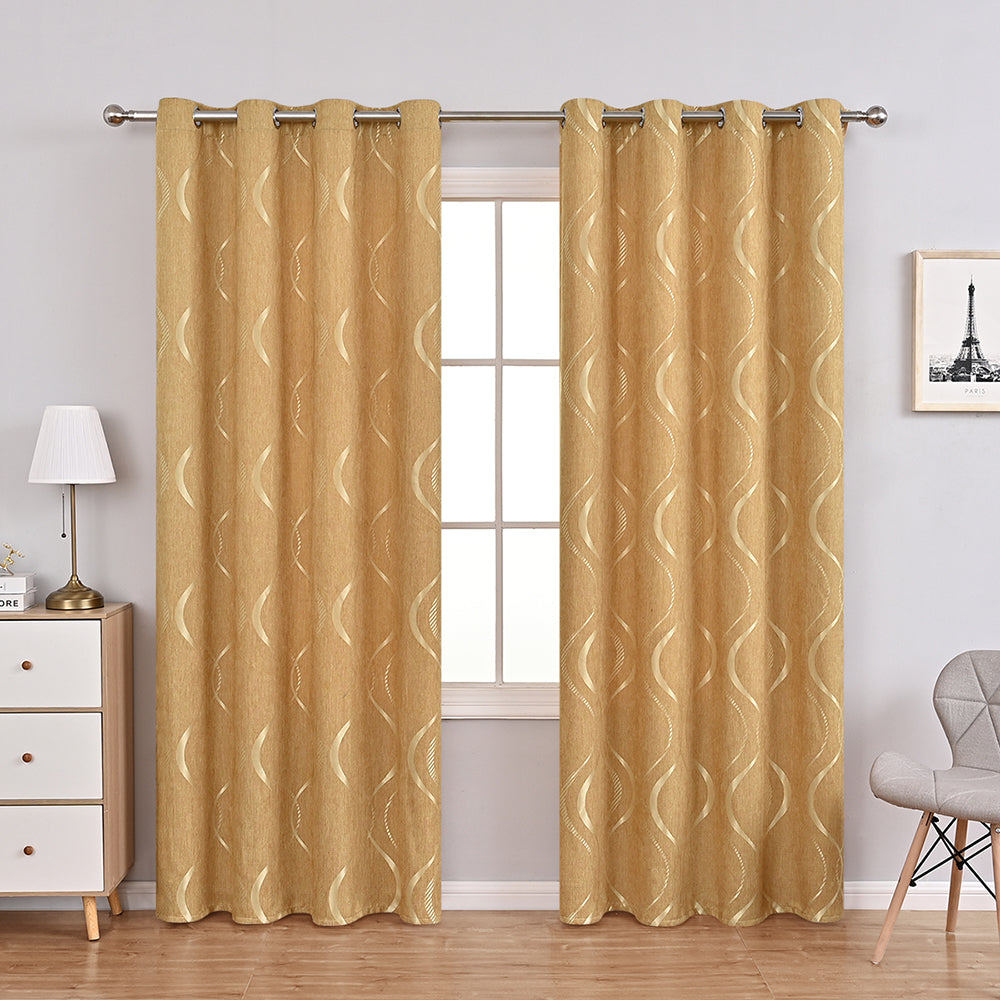 Chic Floral Pattern Chenille Curtains