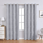 Chic Floral Pattern Chenille Curtains