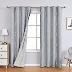 Chic Floral Pattern Chenille Curtains