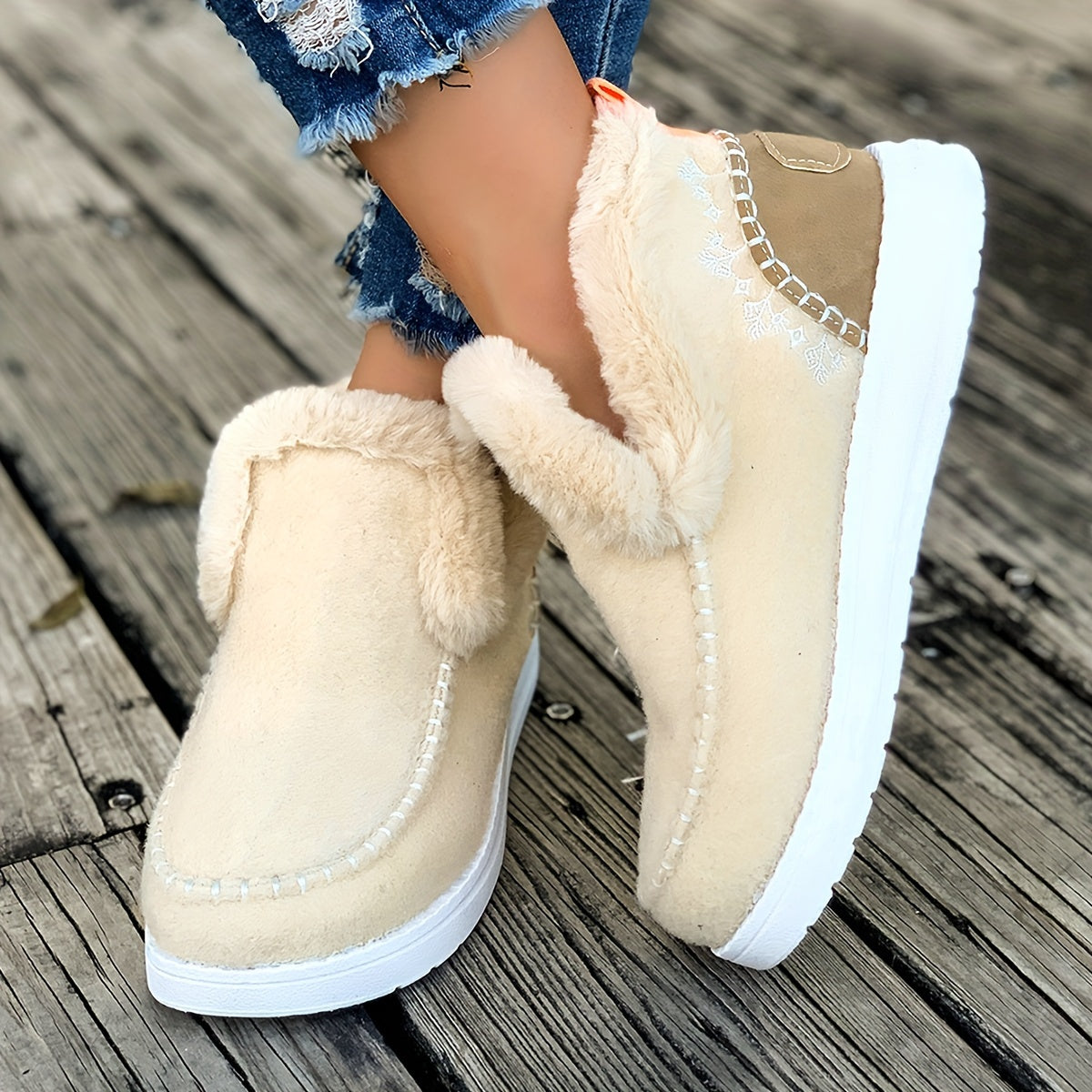 Women's Cozy Anti-Slip Winter Slippers with Plush Interior