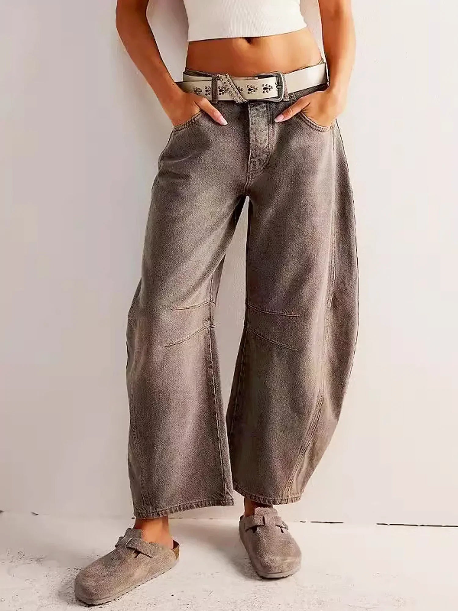 Zillah – High-Waisted Wide Leg Barrel Jeans