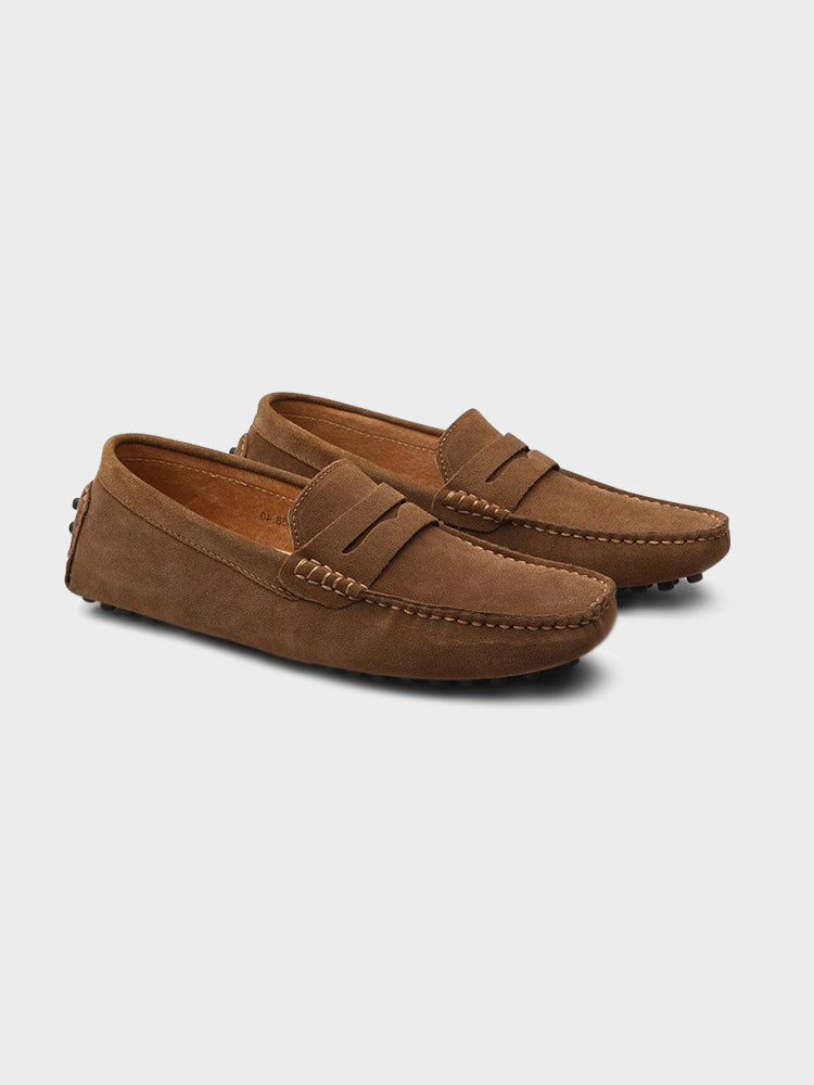 Suede Slip-On Boat Shoes