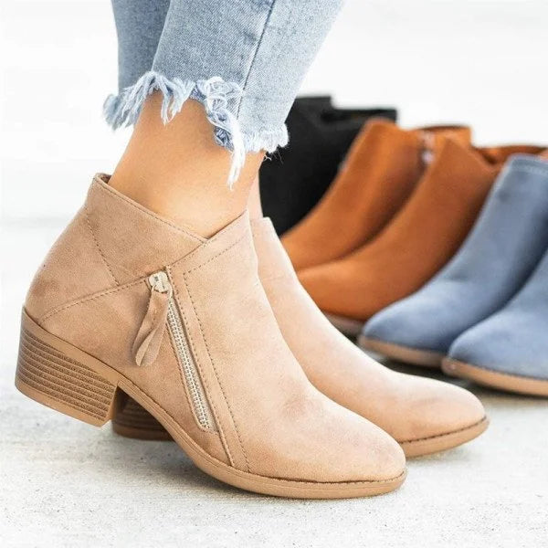 Tijn - Zip-Up Ankle Boots