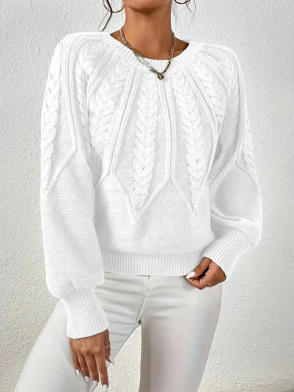 Autumn Cable Knit Sweater for Women