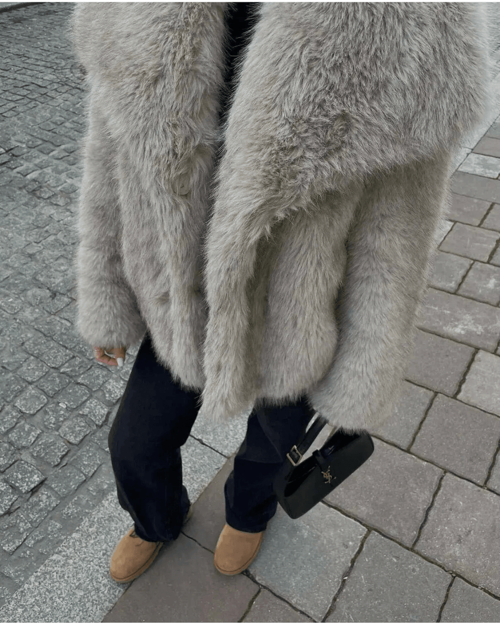 Plush Oversized Faux Fur Winter Coat for Women