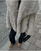 Plush Oversized Faux Fur Winter Coat for Women