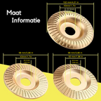 Woodworking Angle Grinder Discs – Cutting, Shaping & Sanding Set (3 Pieces)