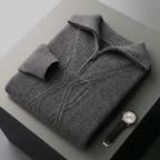 Taranto Merino Wool Zip-Up Sweater
