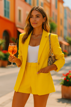 Salma - Summer Blazer and Shorts Ensemble