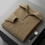 Taranto Merino Wool Zip-Up Sweater