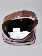 Simple Vegan Hobo Shoulder Bag - Empty Design