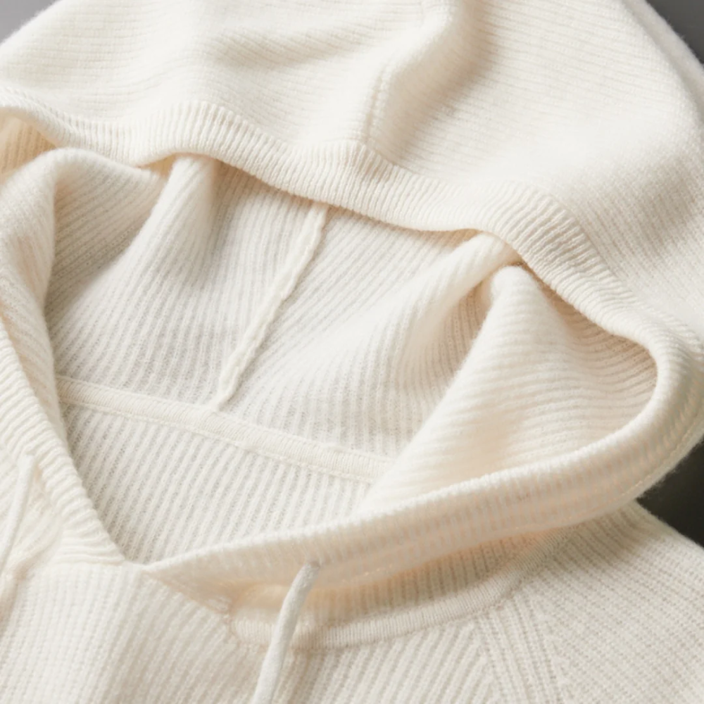 Arezzo Merino Wool Pullover Hoodie