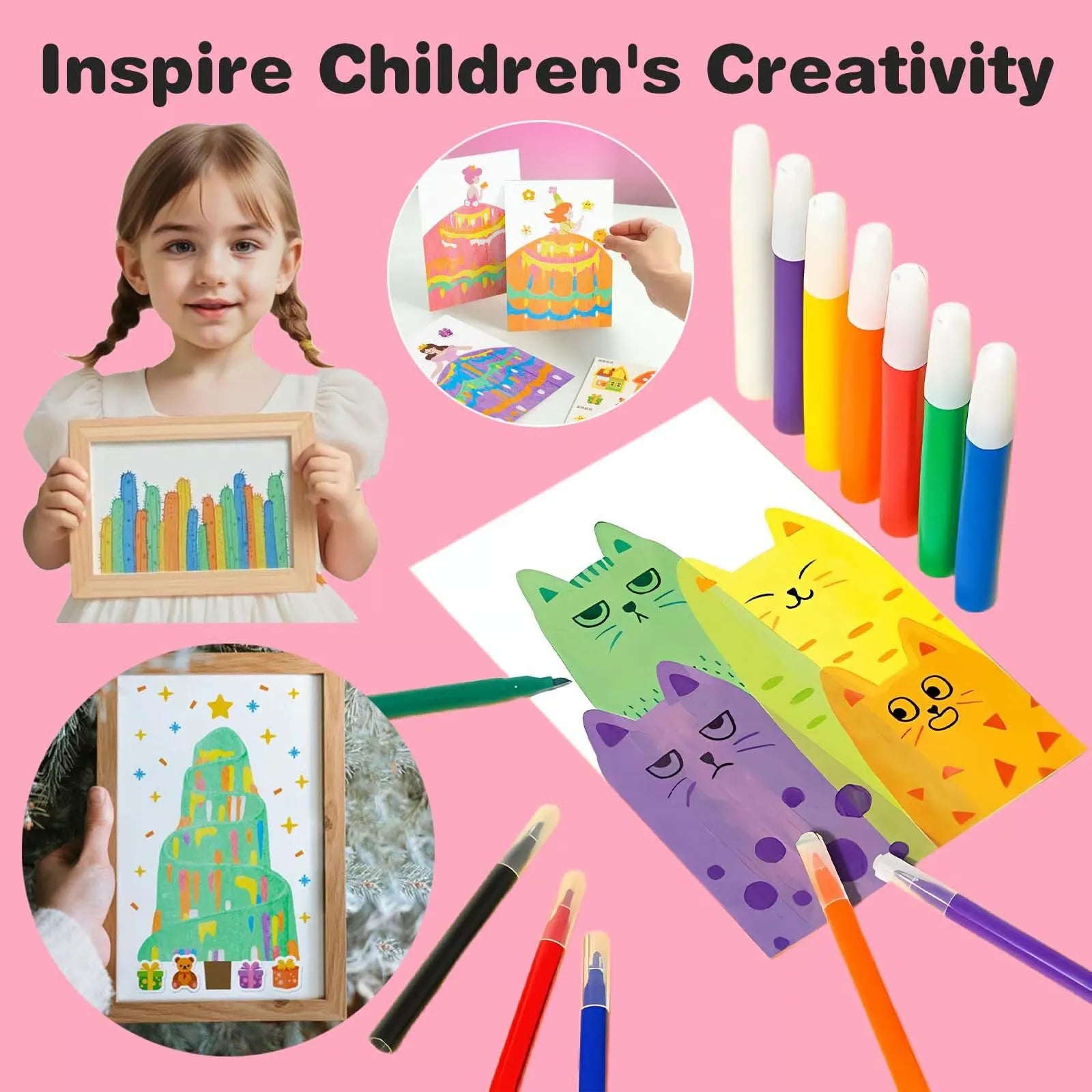 Mess-Free Magic Paint Set for Kids - Unleash Creative Fun!