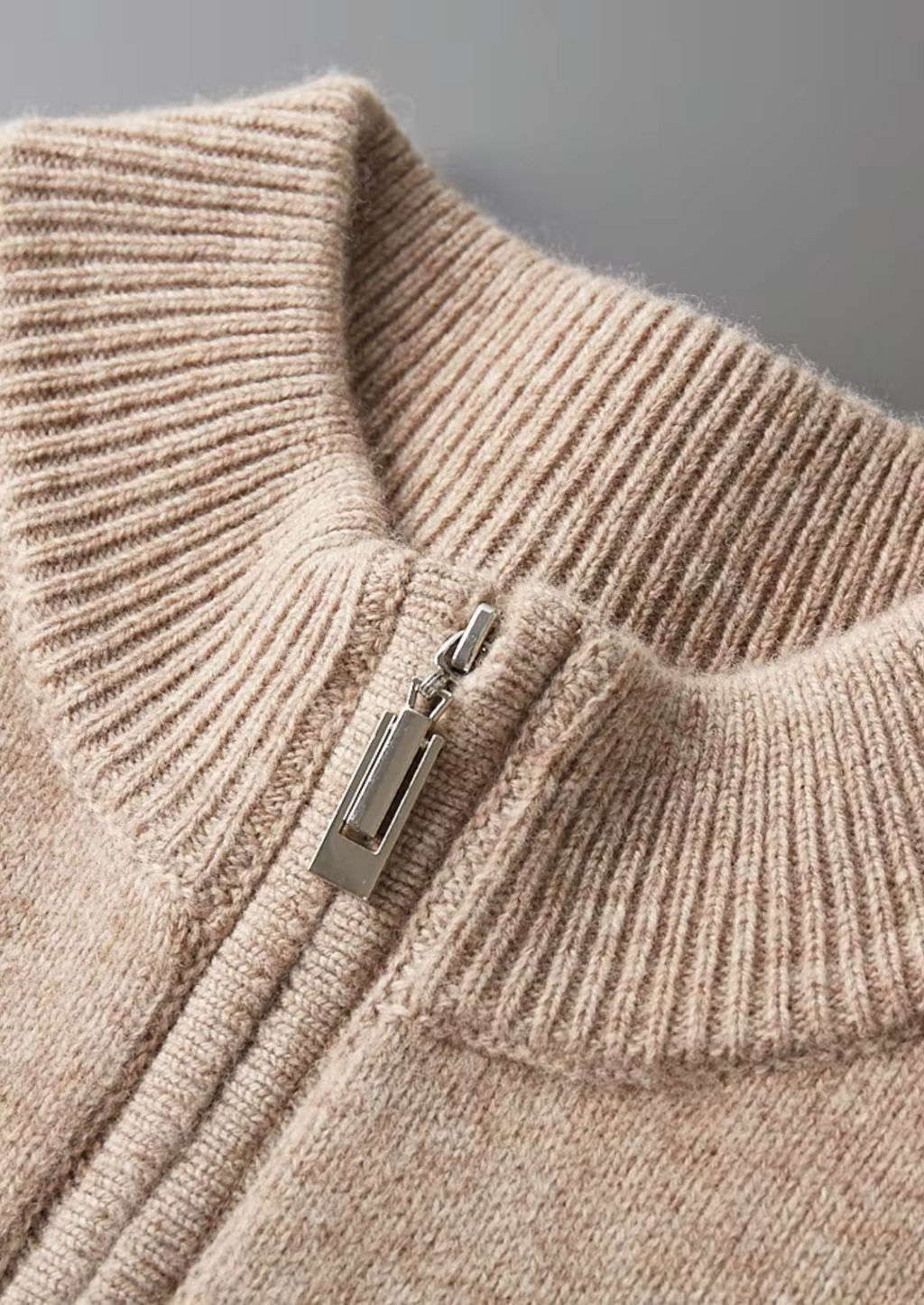 Premium Extra-Fine Merino Wool Half-Zip Sweater
