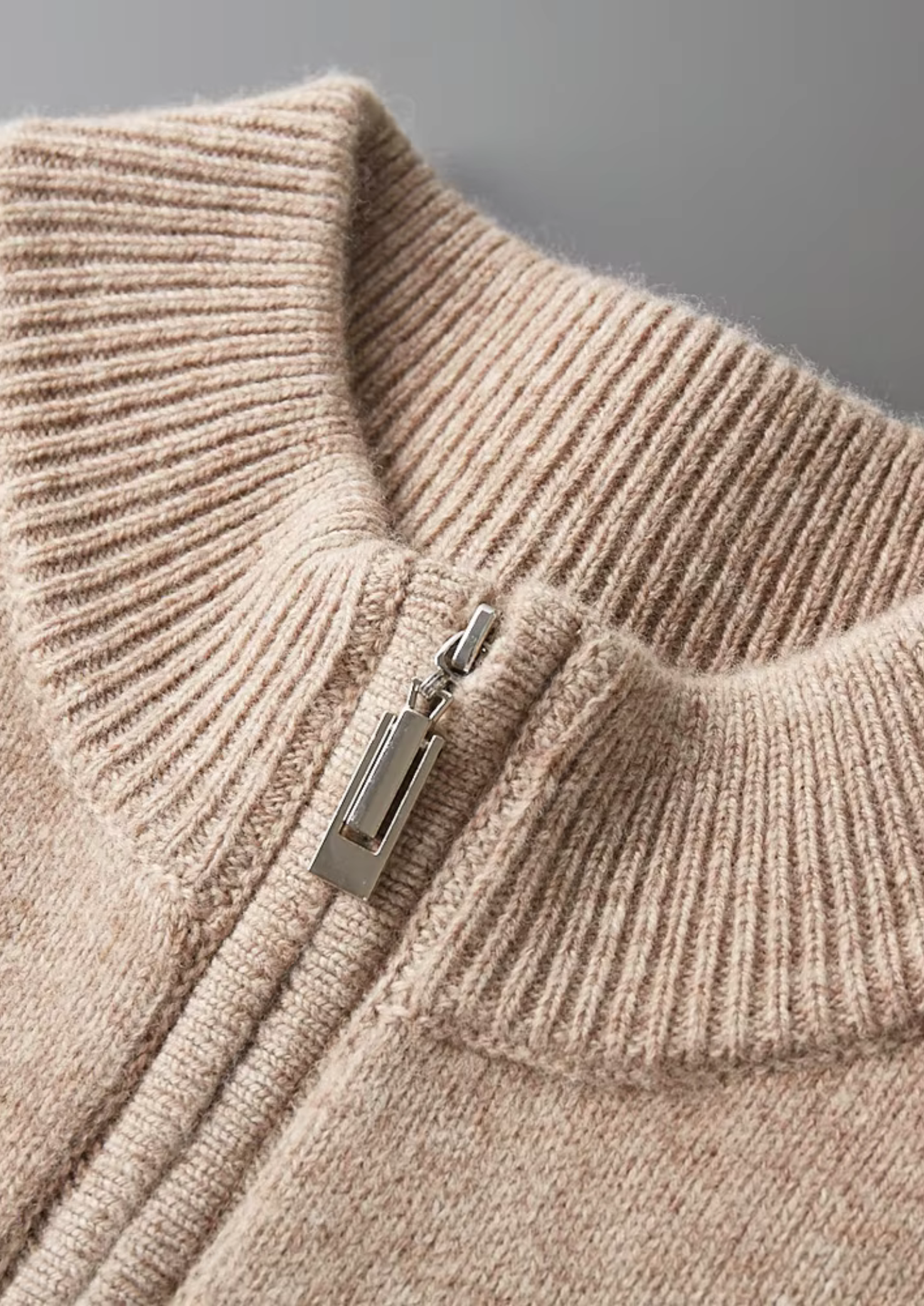 Premium Extra-Fine Merino Wool Half-Zip Sweater
