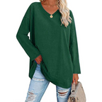 Women's Relaxed Fit V-Neck Oversized Sweater