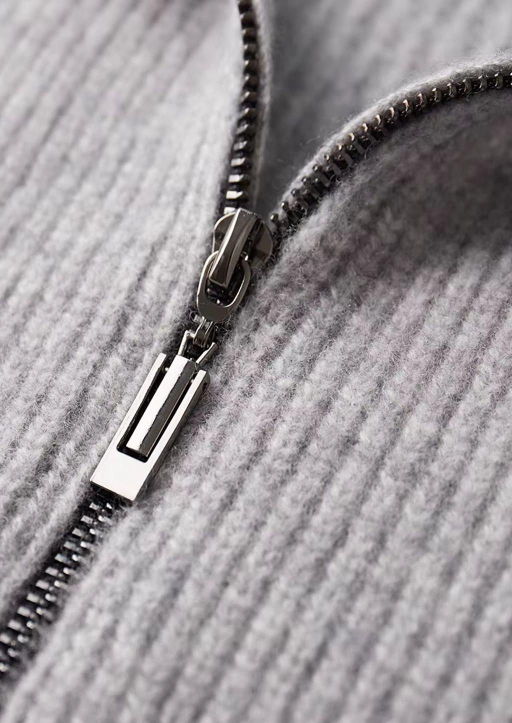 Luxurious Extra-Fine Merino Wool Ribbed Cardigan