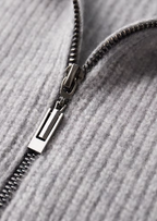 Luxurious Extra-Fine Merino Wool Ribbed Cardigan