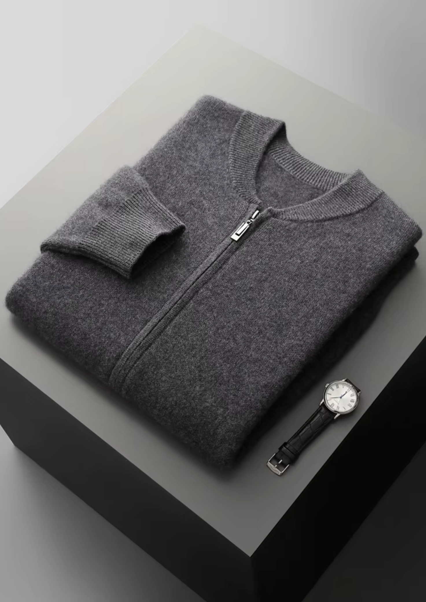 Luxurious Extra-Fine Merino Wool V-Neck Cardigan