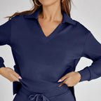 Eline | Premium Loungewear Set Featuring Cozy Trousers and V-Neck Design