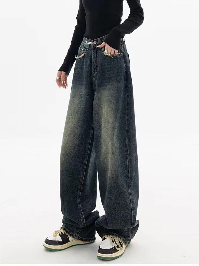 Nadja - Retro Washed Baggy Jeans