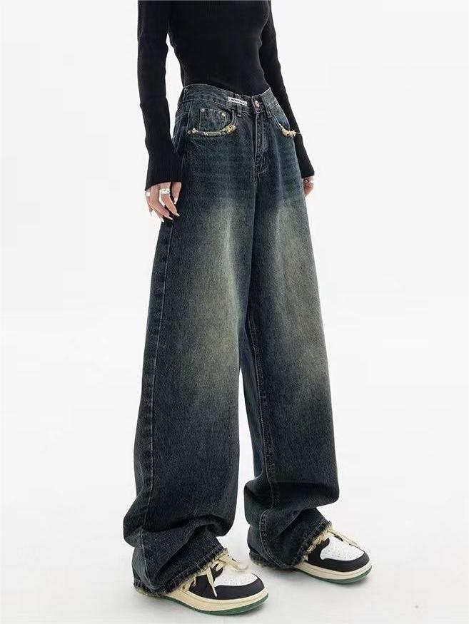 Nadja - Retro Washed Baggy Jeans