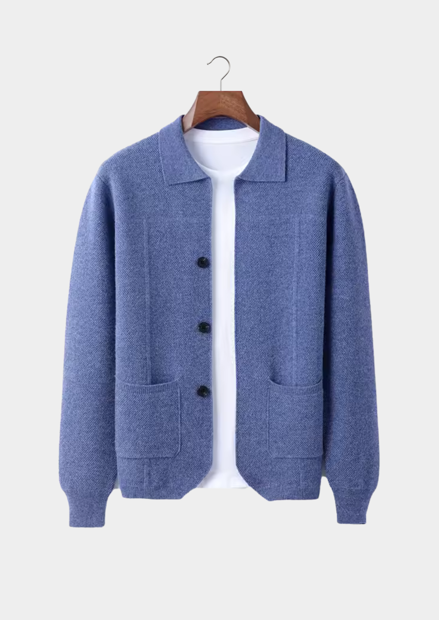 Premium Extra-Fine Merino Wool Button-Up Shirt