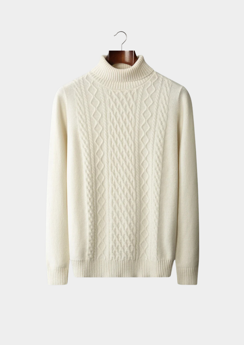 Premium Extra-Fine Merino Wool Roll Neck for Winter