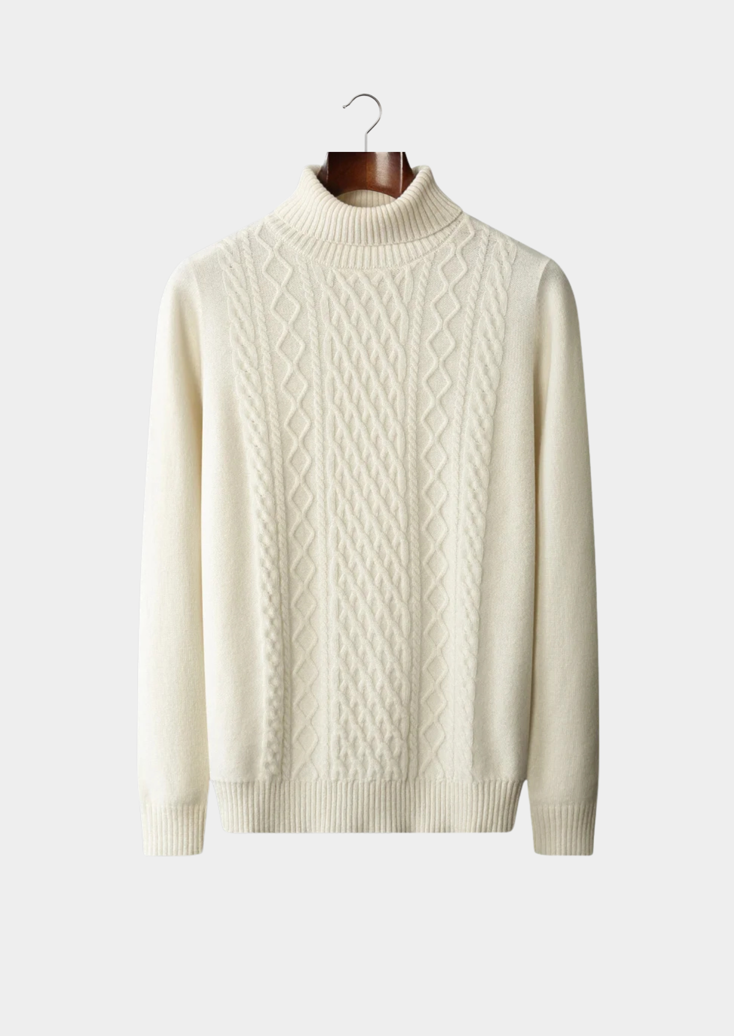 Premium Extra-Fine Merino Wool Roll Neck for Winter