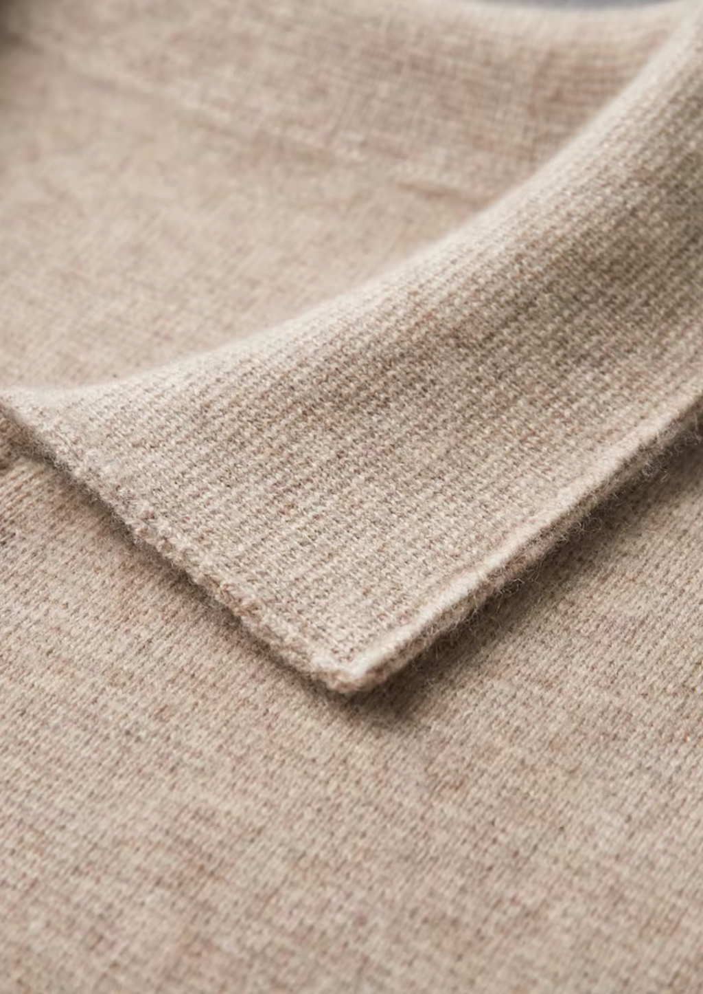 Premium Extra-Fine Merino Wool Zip Polo Cardigan