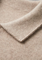 Premium Extra-Fine Merino Wool Zip Polo Cardigan