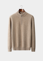 Premium Extra-Fine Merino Wool Half-Zip Sweater