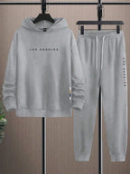 LIVAA Men's Casual Jogging Outfit | Hoodie and Joggers