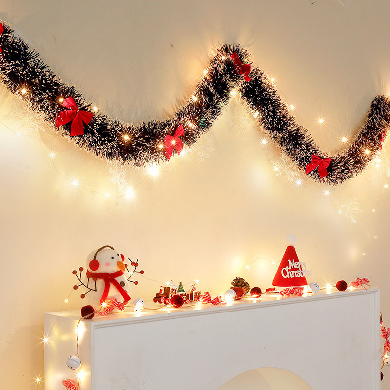 2-Pack Battery-Operated LED Christmas Garland Lights