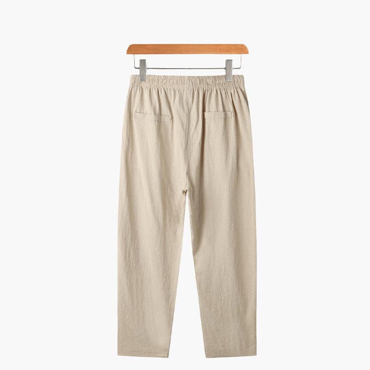 JEJU Relaxed Linen Wide-Leg Pants