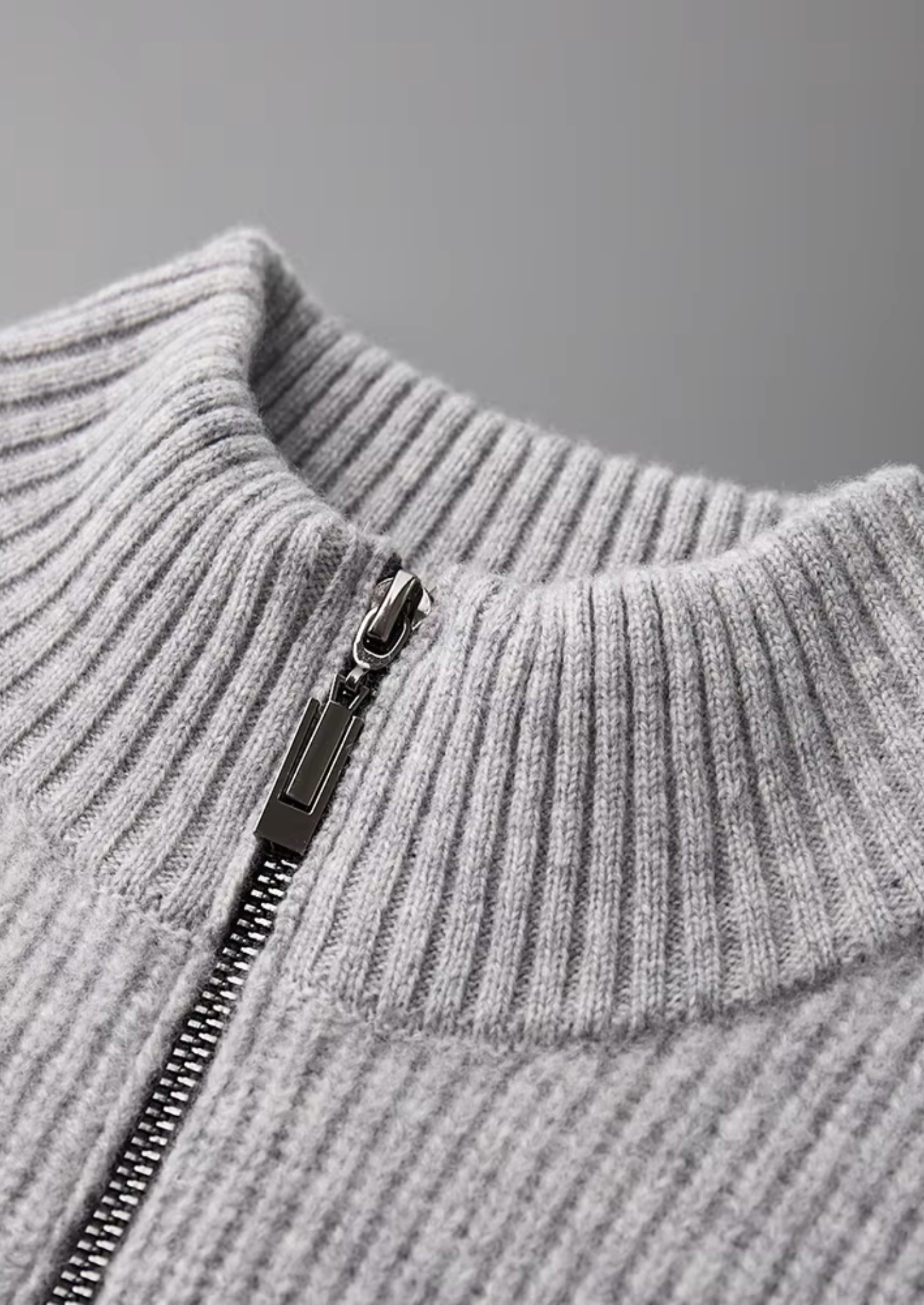 Luxurious Extra-Fine Merino Wool Ribbed Cardigan