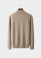 Premium Extra-Fine Merino Wool Half-Zip Sweater