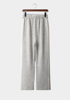 Luxurious Extra-Fine Merino Wool Wide-Leg Leisure Pants
