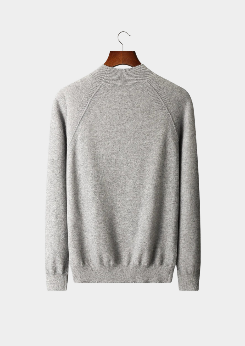 Premium Extra-Fine Merino Wool Raglan Mock Neck
