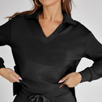 Eline | Premium Loungewear Set Featuring Cozy Trousers and V-Neck Design