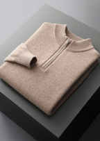 Premium Extra-Fine Merino Wool Half-Zip Sweater