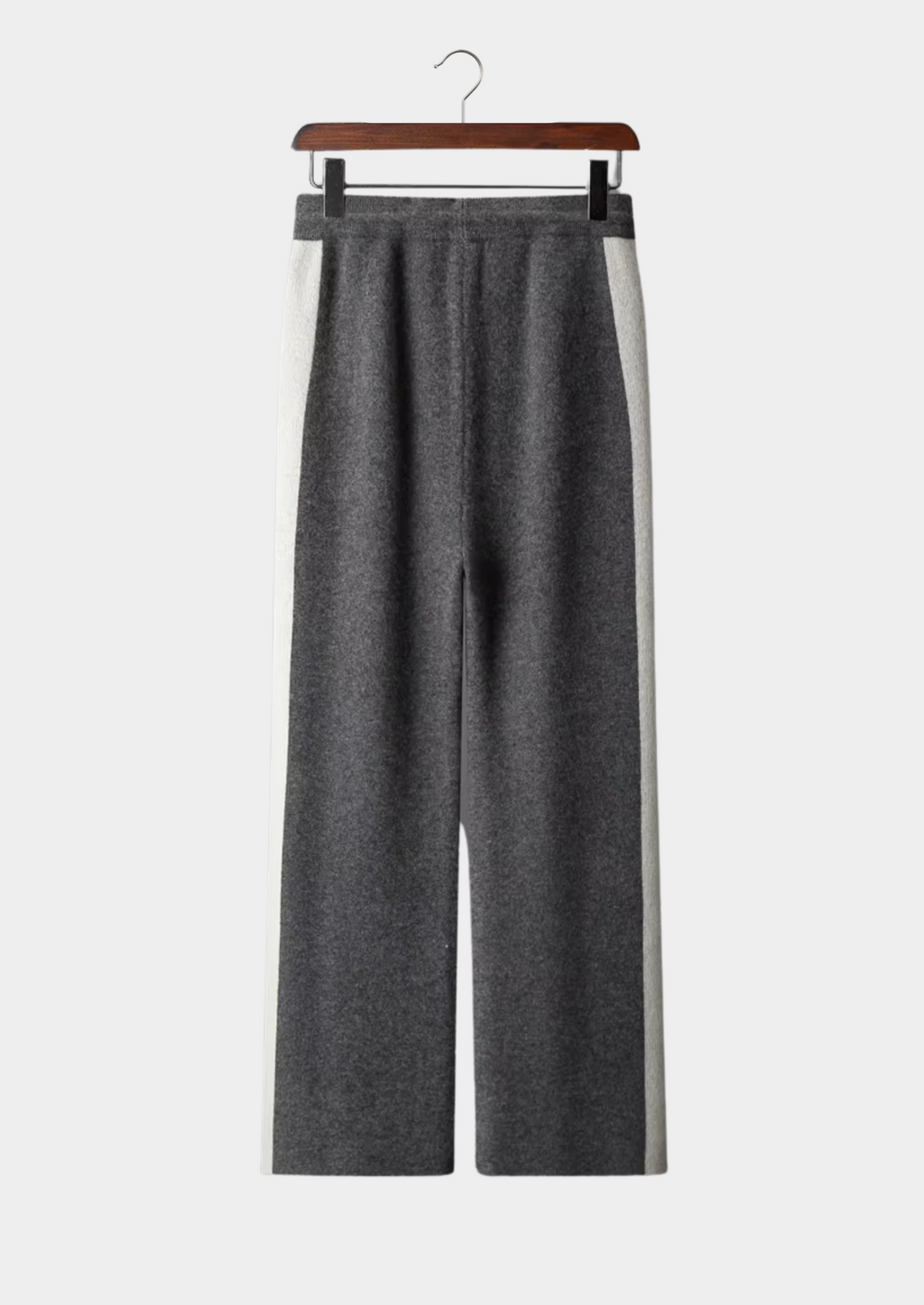 Luxurious Extra-Fine Merino Wool Wide-Leg Leisure Pants