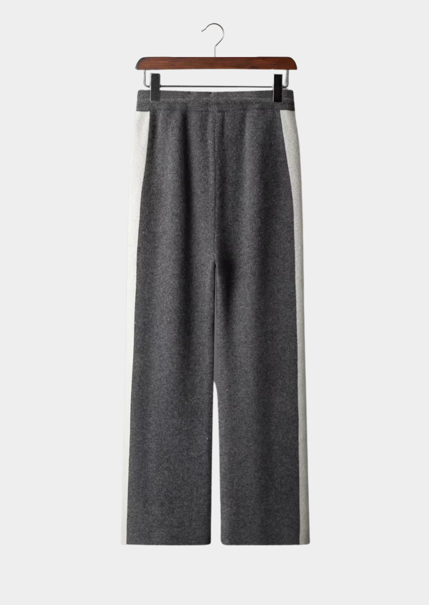 Luxurious Extra-Fine Merino Wool Wide-Leg Leisure Pants