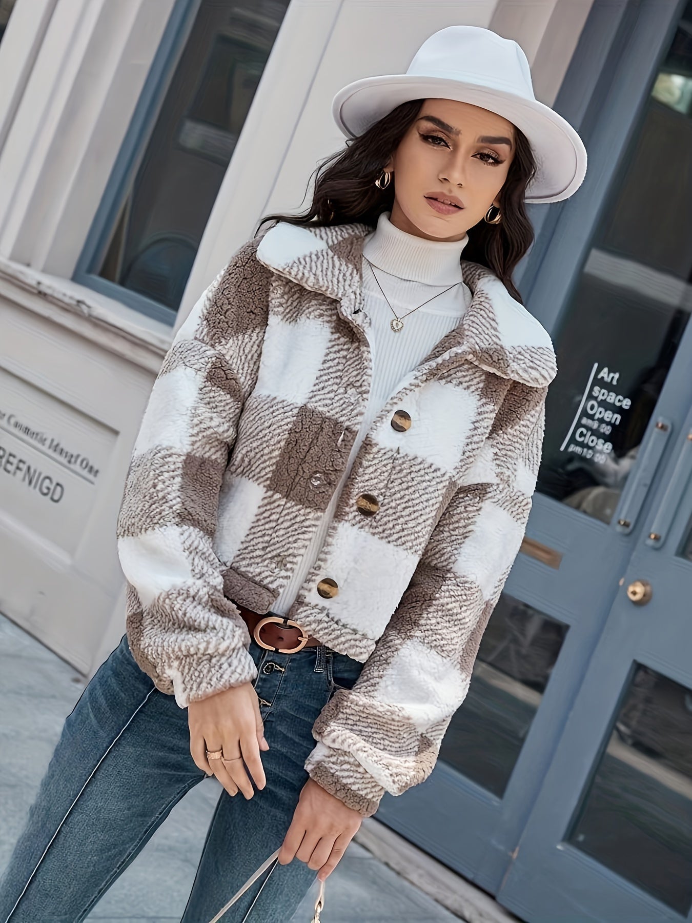 Luna Dressed Teddy Coat - Comfort and Elegance for Women