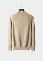 Premium Extra-Fine Merino Wool Raglan Mock Neck