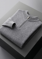 Premium Extra-Fine Merino Wool Half-Zip Sweater