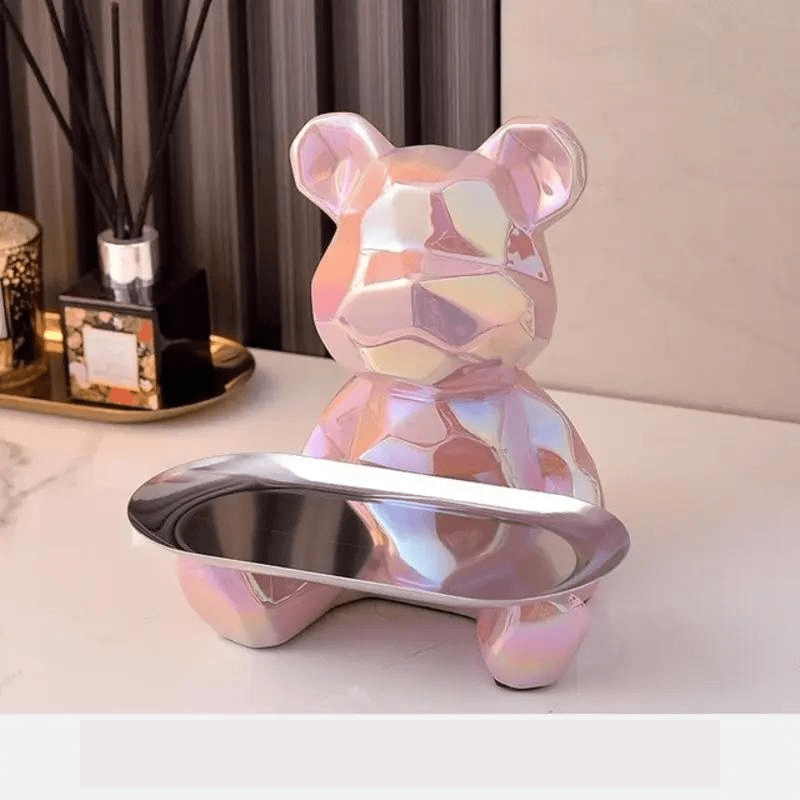 Elegant Geometric Bear - Stylish Storage and Organization